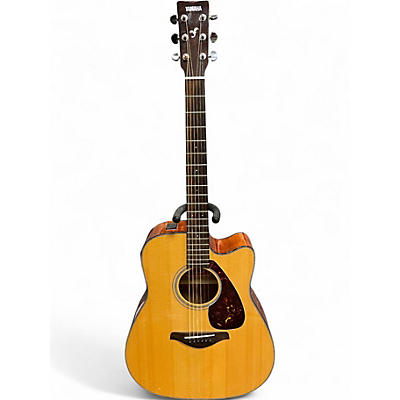 Used Yamaha FGX700SC Natural Acoustic Electric Guitar