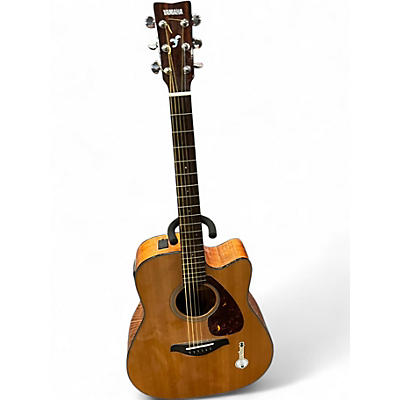 Used Yamaha FGX700SC Natural Acoustic Electric Guitar