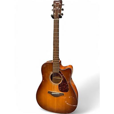 Used Yamaha FGX700SC Sunburst Acoustic Electric Guitar