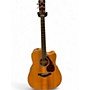 Used Yamaha FGX720SCA Natural Acoustic Electric Guitar Natural