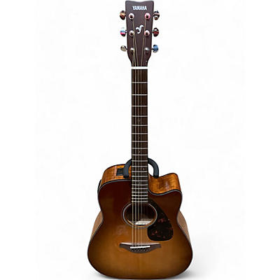 Yamaha Used Yamaha FGX800C 2 Color Sunburst Acoustic Electric Guitar