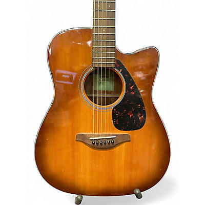 Used Yamaha FGX800C 2 Color Sunburst Acoustic Electric Guitar