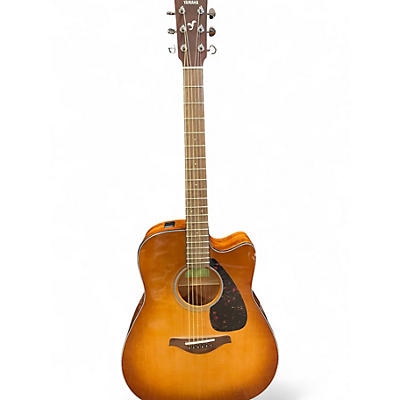 Used Yamaha FGX800C 2 Color Sunburst Acoustic Electric Guitar