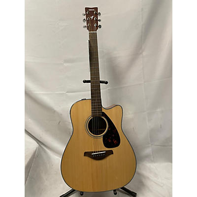 Yamaha Used Yamaha FGX800C Natural Acoustic Electric Guitar