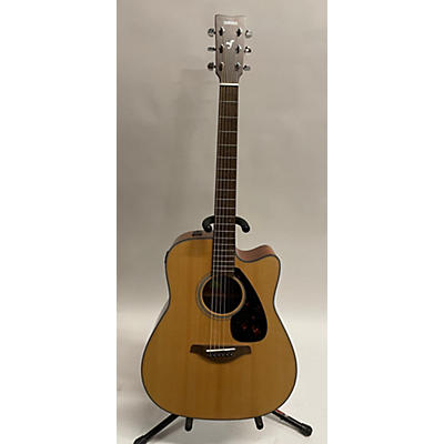 Yamaha Used Yamaha FGX800C Natural Acoustic Electric Guitar