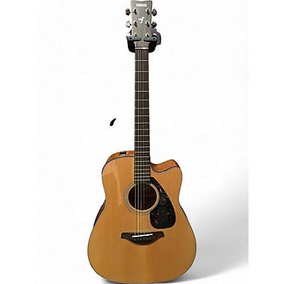 Yamaha Used Yamaha FGX800C Natural Acoustic Electric Guitar