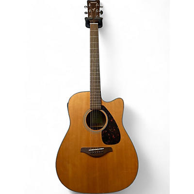 Yamaha Used Yamaha FGX800C Natural Acoustic Electric Guitar