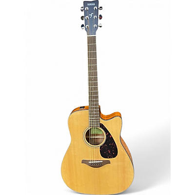 Used Yamaha FGX800C Natural Acoustic Electric Guitar