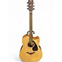Used Yamaha FGX800C Natural Acoustic Electric Guitar Natural