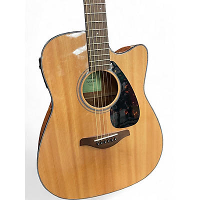 Used Yamaha FGX800C Natural Acoustic Electric Guitar