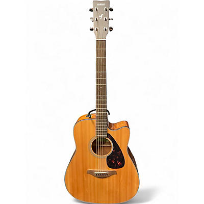 Used Yamaha FGX800C Natural Acoustic Electric Guitar