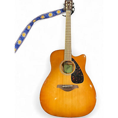 Used Yamaha FGX800C Natural Acoustic Electric Guitar