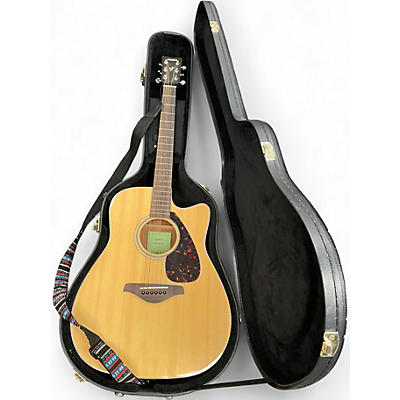 Used Yamaha FGX800C Natural Acoustic Electric Guitar