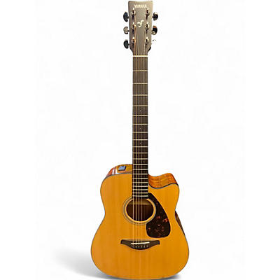 Used Yamaha FGX800C Natural Acoustic Electric Guitar