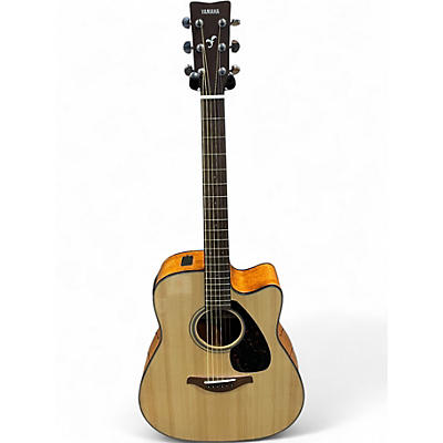 Used Yamaha FGX800C Natural Acoustic Electric Guitar
