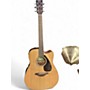 Used Yamaha FGX800C Natural Acoustic Electric Guitar Natural