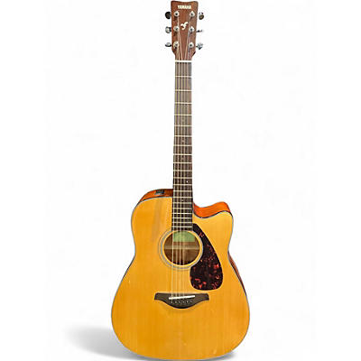 Used Yamaha FGX800C Natural Acoustic Electric Guitar