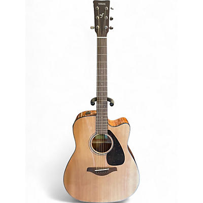 Used Yamaha FGX800C Natural Acoustic Electric Guitar