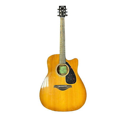 Yamaha Used Yamaha FGX800C Sandburst Acoustic Electric Guitar