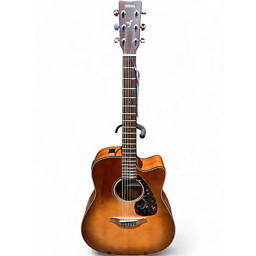 Yamaha Used Yamaha FGX800C Sandburst Acoustic Electric Guitar Sandburst