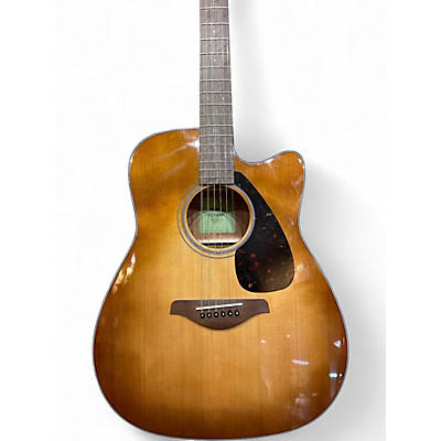 Used Yamaha FGX800C Sandburst Acoustic Electric Guitar