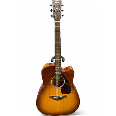 Used Yamaha FGX800C Sandburst Acoustic Electric Guitar
