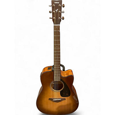 Used Yamaha FGX800C Tobacco Burst Acoustic Electric Guitar