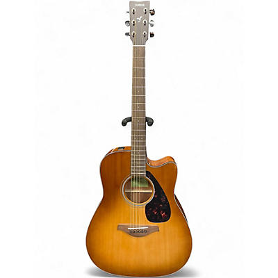 Used Yamaha FGX800C Tobacco Sunburst Acoustic Electric Guitar