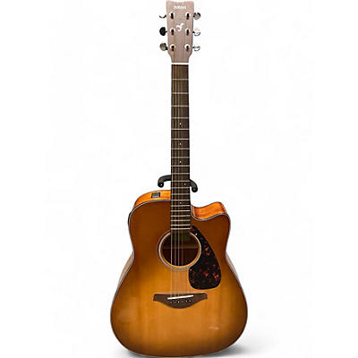 Yamaha Used Yamaha FGX800C sunburst Acoustic Electric Guitar