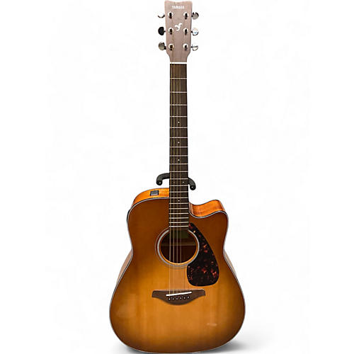 Yamaha Used Yamaha FGX800C sunburst Acoustic Electric Guitar sunburst