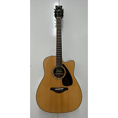 Yamaha Used Yamaha FGX830C Natural Acoustic Electric Guitar