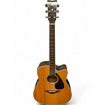 Used Yamaha FGX830C Natural Acoustic Electric Guitar