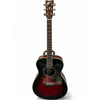 Used Yamaha FS830 Candy Red Burst Acoustic Guitar