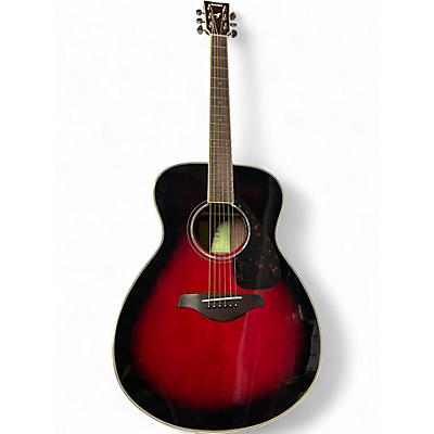 Used Yamaha FS830 Dark Cherry Burst Acoustic Guitar