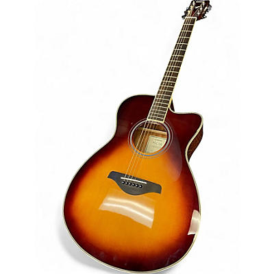 Used Yamaha FSC-TA 2 Tone Sunburst Acoustic Electric Guitar