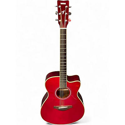 Used Yamaha FSC-TA Red Acoustic Electric Guitar