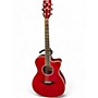 Used Yamaha Used Yamaha FSC-TA TransAcoustic Concert Cutaway Ruby Red Acoustic Electric Guitar Ruby Red