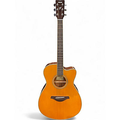 Used Yamaha FSC-TA Vintage Natural Acoustic Electric Guitar