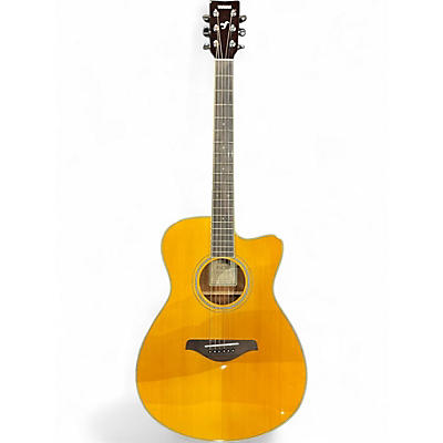 Used Yamaha FSCTA Natural Acoustic Electric Guitar