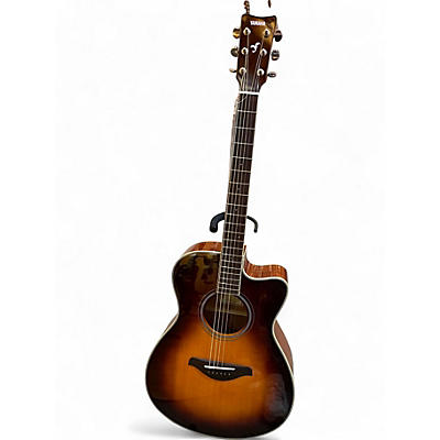 Used Yamaha FSCTA TransAcoustic Concert Cutaway Brown Sunburst Acoustic Electric Guitar