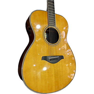 Yamaha Used Yamaha FSTA TransAcoustic Concert Natural Acoustic Electric Guitar