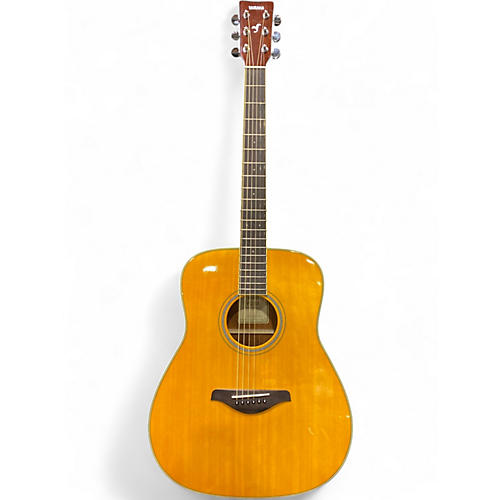 Used Yamaha FSTA TransAcoustic Concert Natural Acoustic Electric Guitar Natural