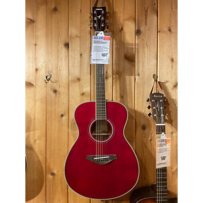 Yamaha Used Yamaha FSTA TransAcoustic Concert Red Acoustic Electric Guitar