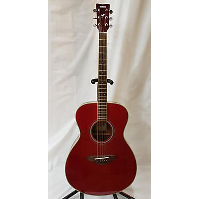 Yamaha Used Yamaha FSTA TransAcoustic Concert Red Acoustic Electric Guitar