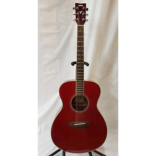 Yamaha Used Yamaha FSTA TransAcoustic Concert Red Acoustic Electric Guitar Red