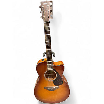 Used Yamaha FSX800C 2 Tone Sunburst Acoustic Electric Guitar