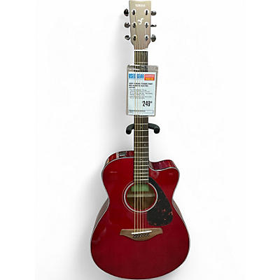 Used Yamaha FSX800C RUBY RED Acoustic Electric Guitar