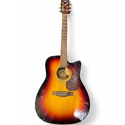 Used Yamaha FX01C TBS 2 Tone Sunburst Acoustic Electric Guitar