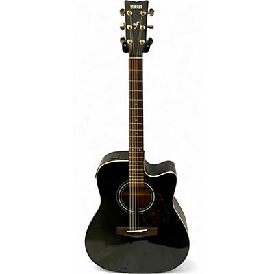 Used Yamaha FX335 Black Acoustic Electric Guitar