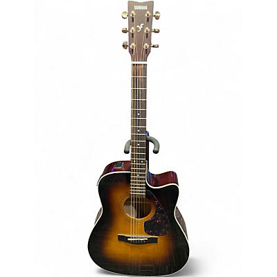 Used Yamaha FX335C 2 Color Sunburst Acoustic Electric Guitar